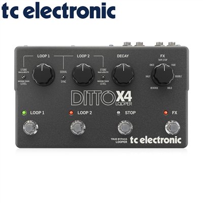 TC electronic DITTO X4 LOOPER Dual-Track Loop 效果器-原廠公司貨