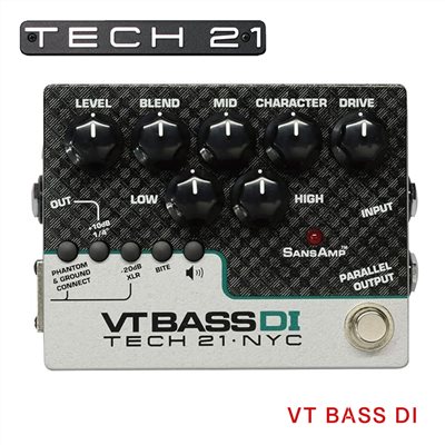 Tech21 SansAmp VT BASS DI 電貝斯多功能低音效果器-原廠公司貨