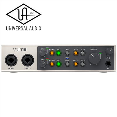 UNIVERSAL AUDIO VOLT 4 專業混音錄音USB介面/通用於MAC或PC/原廠公司貨