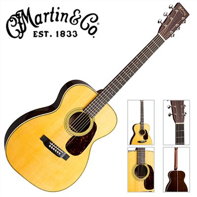 最新款Martin 00-28 嚴選錫特卡雲杉單板 東印度紅木背側面板吉他 - 附琴盒/原廠公司貨