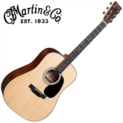 最新款Martin D-12E  嚴選錫特卡雲杉單板 沙比利木背側面板電木吉他 - 拾音器Fishman®MX-T-附軟殼琴盒/原廠公司貨