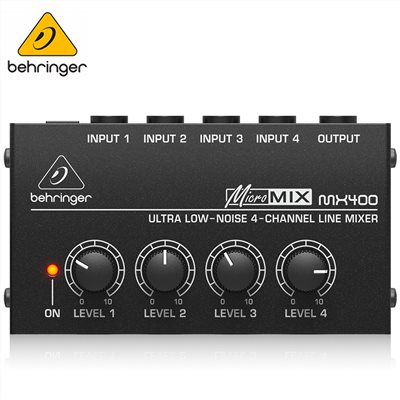 BEHRINGER MX400 四軌掌上型混音器-原廠公司貨