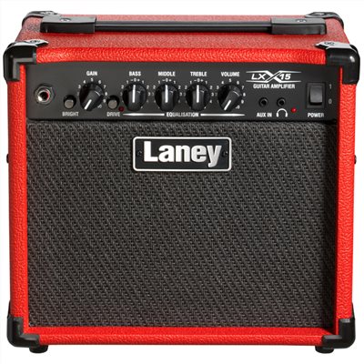 LANEY LX15 RD 紅色電吉他音箱-15W/原廠公司貨