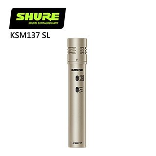 SHURE KSM137 SL 心形樂器麥克風-原廠公司貨