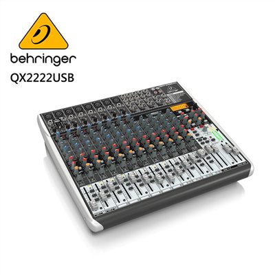 BEHRINGER QX2222USB 專業級小型混音器-原廠公司貨