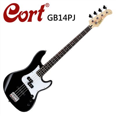 CORT嚴選GB14-PJ電貝斯-經典現代兼具-鏡面烤漆黑