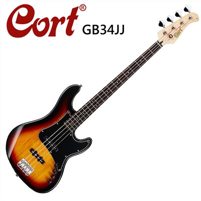 CORT嚴選GB34JJ 嚴選電貝斯-漸層色/黑色