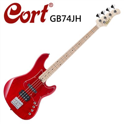 CORT嚴選GB74JH-TR 嚴選沼澤岑木電貝斯-紅色