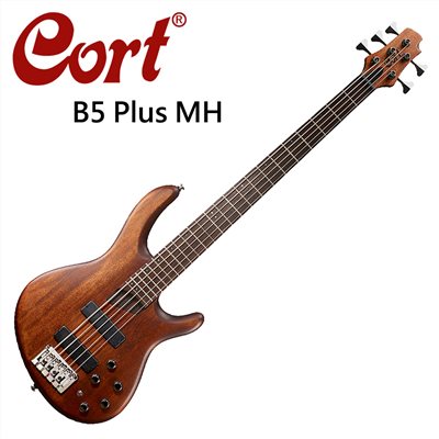 CORT嚴選B5 Plus MH 嚴選電貝斯-經典五弦電貝斯原木色