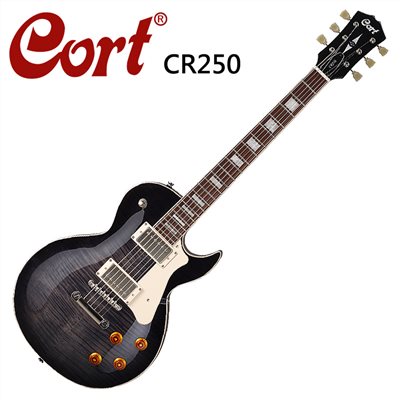CORT嚴選CR250-TBK嚴選電吉他-經典虎紋款-黑色漸層