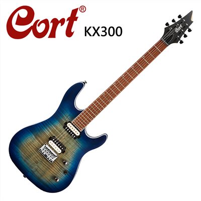 CORT嚴選KX300-OPCB 嚴選電吉他-現代特色漸層藍鈷色