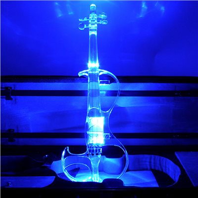 JYC Music嚴選SV-400水晶靜音提琴-單色款/Q調整/9V電池/6.3輸出/家用練習款