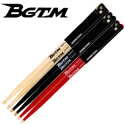 BGTM嚴選AMERICA MAPLE-5A楓木鼓棒-3雙入(加贈尼龍鼓棒一雙)