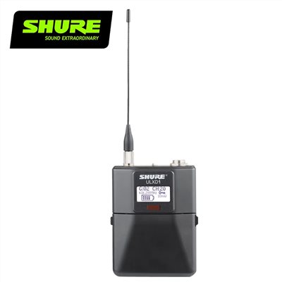SHURE ULXD1 腰包式數字無線發射器/-G62台灣專用/原廠公司貨