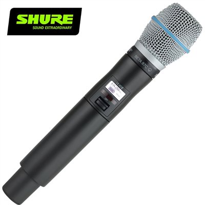 SHURE ULXD2/B87C 手持無線麥克風-原廠公司貨/2.4G傳輸/需搭配接收器使用