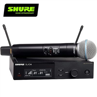 SHURE SLXD24/BETA58 數位雙頻無線麥克風/原廠公司貨