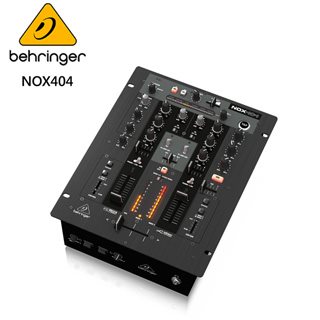 BEHRINGER NOX404 專業2通道DJ混音器-2個USB連接的線路輸入/1個麥克風輸入/原廠公司貨