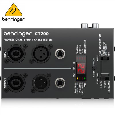 BEHRINGER CT200 8-in-1測線器/線材測試 線路測試 導線測試/原廠公司貨