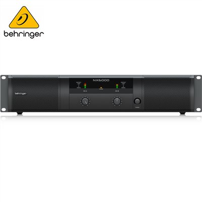 BEHRINGER NX6000 專業4通道輕量後級擴大機/6000瓦立體聲功率放大器/D類技術/原廠公司貨