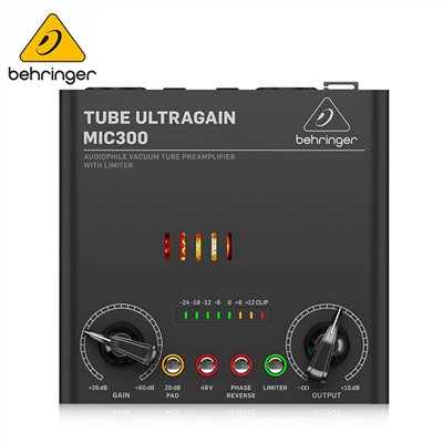 BEHRINGER MIC300 專業單通道真空管麥克風前級放大器/智能便攜式/原廠公司貨