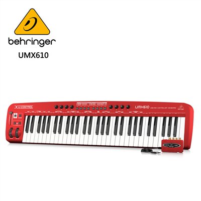 BEHRINGER UMX610  61鍵USB / MIDI主控鍵盤 -帶有獨立USB 錄音介面/原廠公司貨