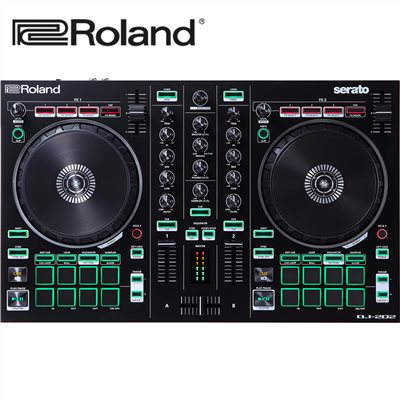 Roland DJ-202 專業/數位混音DJ控制器/Serato DJ/輕巧便攜/原廠公司貨