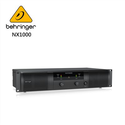 BEHRINGER NX1000專業PA喇叭功率擴大機(超輕型1000瓦/D類技術/SmartSense揚聲器)