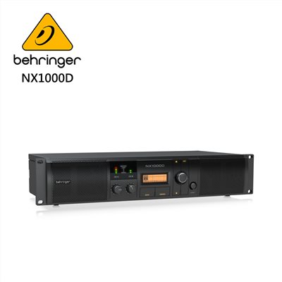 BEHRINGER NX1000D專業PA喇叭功率擴大機(超輕型1000瓦/D類技術/SmartSense揚聲器)