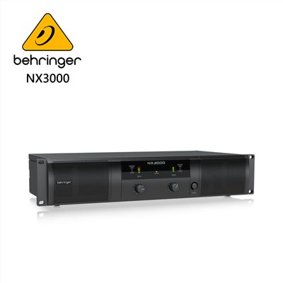 BEHRINGER NX3000D專業PA喇叭功率擴大機(超輕型3000瓦/D類技術/SmartSense揚聲器)