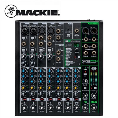 Mackie ProFX10v3 專業類比混音機-GigFX效果引擎/原廠公司貨