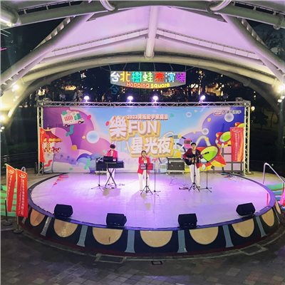 器材出租-TRUSS結構+燈光工程範例/大圖輸出施工安裝(非販售)-依造尺寸及距離報價/多日優惠另洽