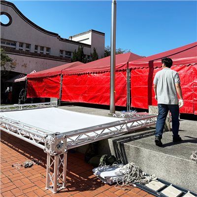 器材出租-TRUSS結構300x600範例+大圖輸出施工安裝(非販售)-依造尺寸及距離報價/多日優惠另洽