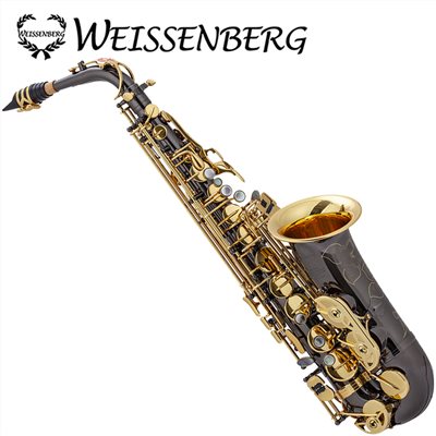WEISSENBERG A-500NBG 宇宙系列中音薩克斯風-黑色管身/金色按鍵/金色喇叭口/原廠公司貨