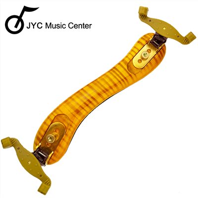 JYC Music嚴選JA-17C小提琴摺疊肩墊3/4-4/4-淺色虎紋款/高密度舒適泡棉/加贈擦琴布及松香-原廠公司貨