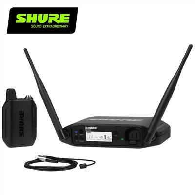 SHURE GLXD14+/93 配備 WL93領夾式無線麥克風系統-採訪/演講/收音均適用-原廠公司貨