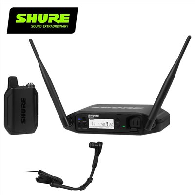 SHURE GLXD14+/B98 配備 BETA ® 98H可調鵝頸麥克風數位無線樂器系統-樂器均適用-原廠公司貨