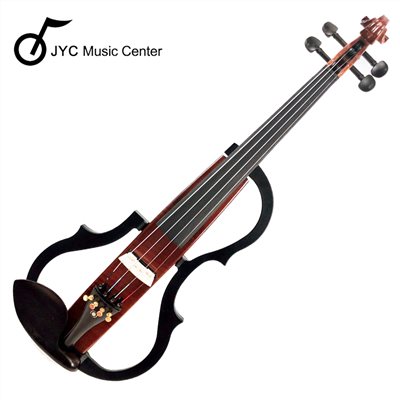 JYC Musuc嚴選SV-100 plus豪華版靜音提琴-進階款拾音/深色原木/雙輸出/三段EQ/原廠六好禮/原廠公司貨