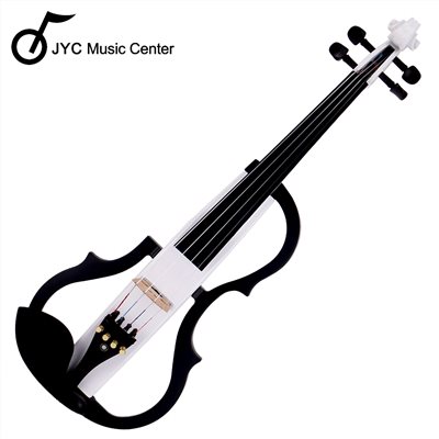 JYC Musuc嚴選SV-100 plus豪華版靜音提琴-進階款拾音/鋼琴白/雙輸出/三段EQ/原廠六好禮/原廠公司貨