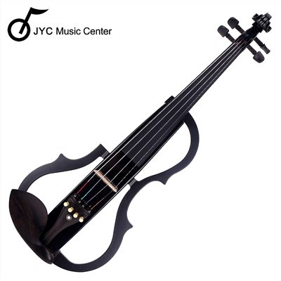 JYC Musuc嚴選SV-100 plus豪華版靜音提琴-進階款拾音/鏡面黑/雙輸出/三段EQ/原廠六好禮/原廠公司貨