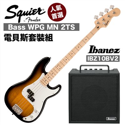 Fender Squier Sonic Precision Bass WPG MN 2TS 電貝斯套裝組-附贈貝斯音箱及五好禮/經典漸層/原廠公司貨