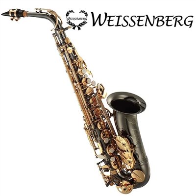 WEISSENBERG  A-605BG 中音薩克斯風-鍍黑管身/手工刻花/上下按鍵微調/原廠公司貨