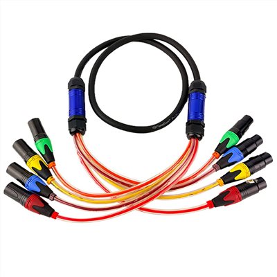 JYC Music 低雜訊PX-04C訊號線-1米長度 XLR公-母/低雜訊4Ch/高規格焊接技術/高純無氧銅導線/原廠公司貨