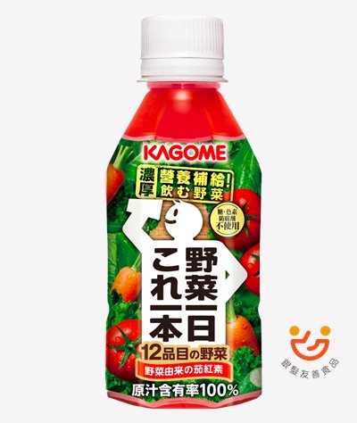 可果美野菜一日100% 綜合蔬果汁 280 ml 瓶裝，台南高雄屏東快速配送