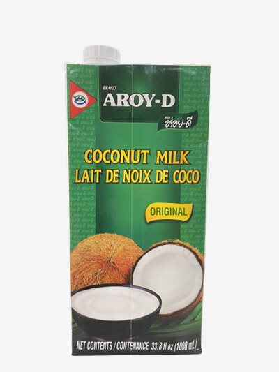 AROY-D椰漿1000ml，天然濃郁香氣口感順滑濃厚，適合烹調與甜點用途，泰國原裝，料理甜點都百搭的濃醇椰香，台南高雄屏東快速配送