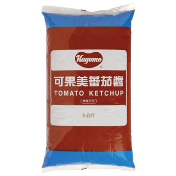 可果美蕃茄醬 5kg 軟袋裝，適合餐飲業使用，高雄台南屏東配送