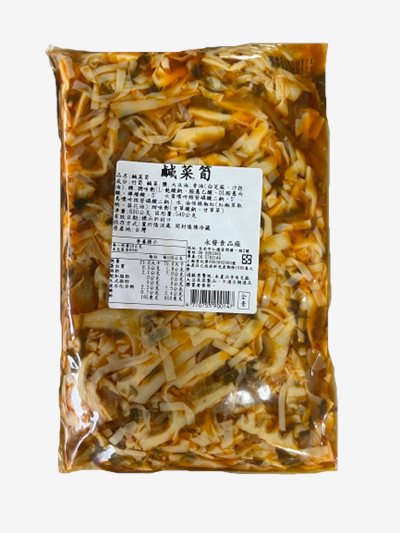 鹹菜筍600g/包，伴碟小菜，搭配炒菜、湯品、粥品，美味方便，台南高雄屏東快速配送