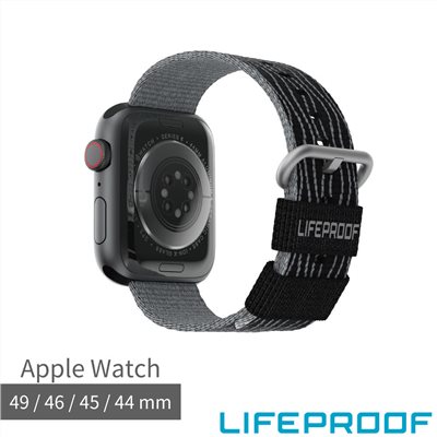 LIFEPROOF Apple Watch 44/45/46/49mm 環保防水錶帶-黑色