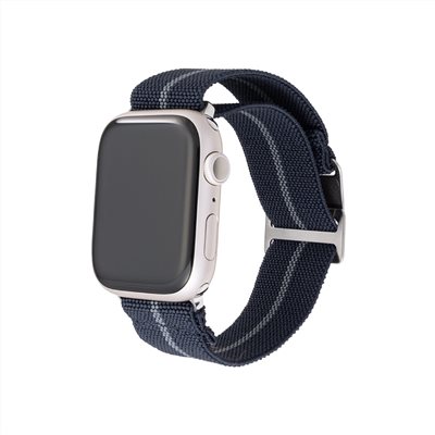 GRAMAS Apple Watch 44/45/46/49mm 法國海軍大帆布錶帶-海軍藍