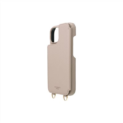 Gramas iPhone 15 / 16e 6.1吋 Mou 背掀式吊繩皮革手機殼 (玫瑰)