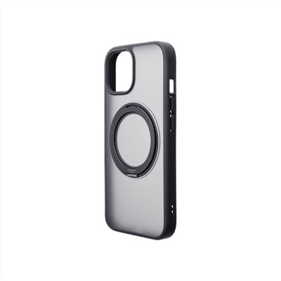 Gramas iPhone 15 Pro Max 6.7吋 Mag-O 支架磁吸透明保護殼 (黑)